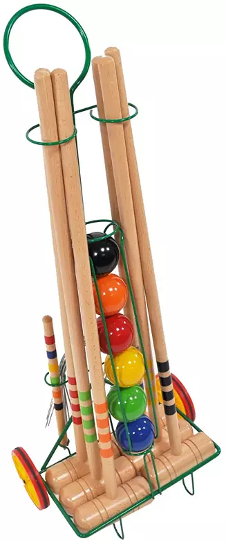 Kettler 6-Player Croquet Set with Trolley