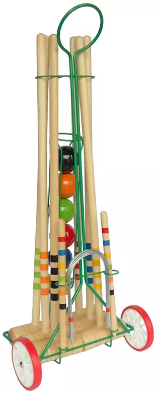 Kettler 6-Player Croquet Set with Trolley