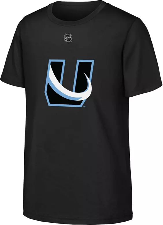 NHL Youth Utah Mammoth Alternate Logo Black T-Shirt 1 NHL Youth Utah Mammoth Alternate Logo Black T-Shirt