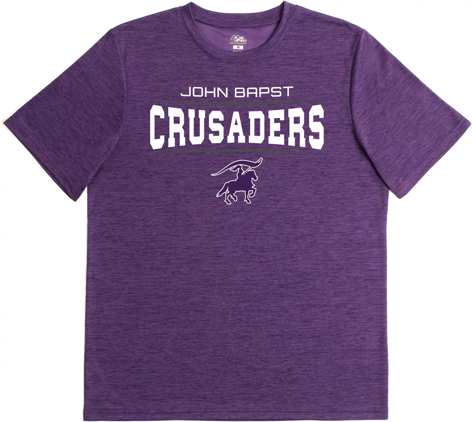 Pel Athletic Men's John Bapst Memorial High School Purple Performance T-Shirt 1 Pel Athletic Men's John Bapst Memorial High School Purple Performance T-Shirt