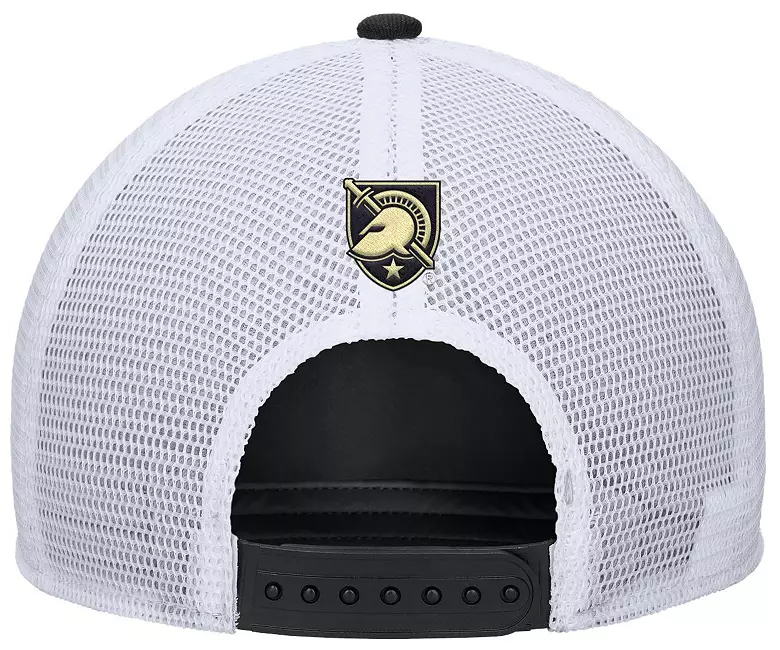 Nike Adult Army West Point Black Knights Black Rise Twill Patch Trucker Hat