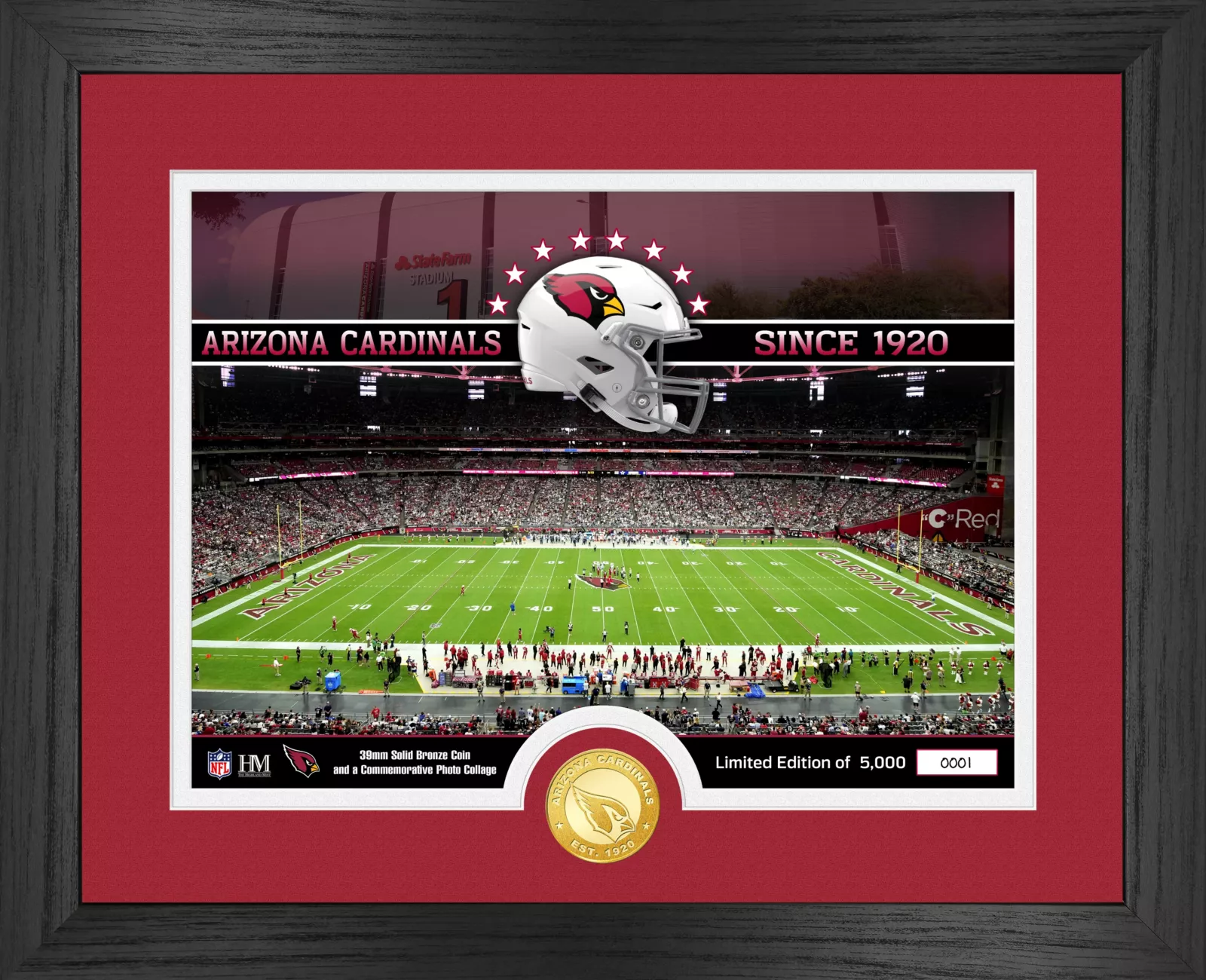 Highland Mint Arizona Cardinals Stadium Photo Frame