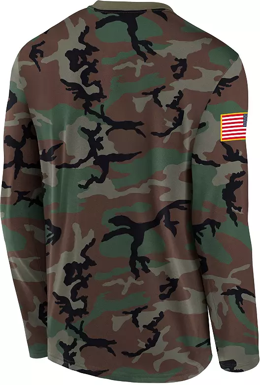 Nike Men's Ohio State Buckeyes Medium Olive 2025 Military Appreciation Long Sleeve Shirt