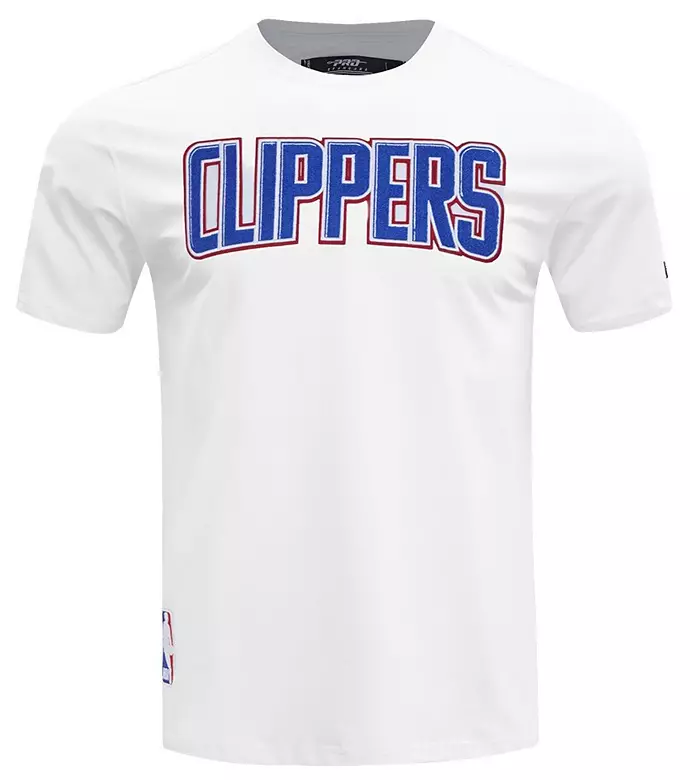 Pro Standard Men's Los Angeles Clippers White Classic Chenille T-Shirt