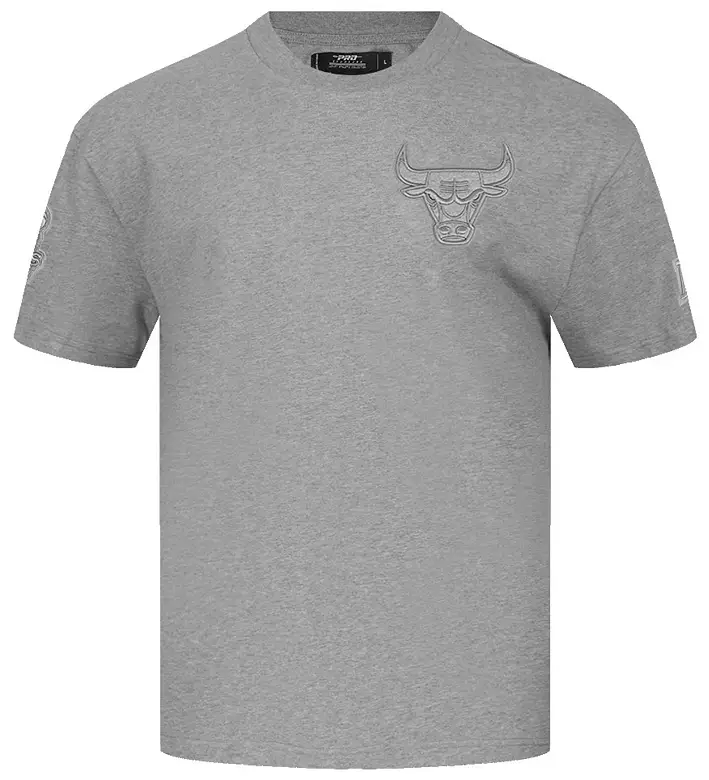 Pro Standard Men's Chicago Bulls Gray Neutral Drop Shoulder Short Sleeve T-Shirt