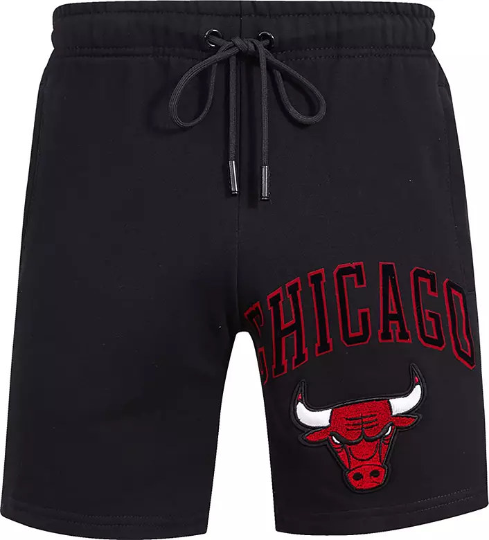 Pro Standard Men's Chicago Bulls Black Fleece Shorts