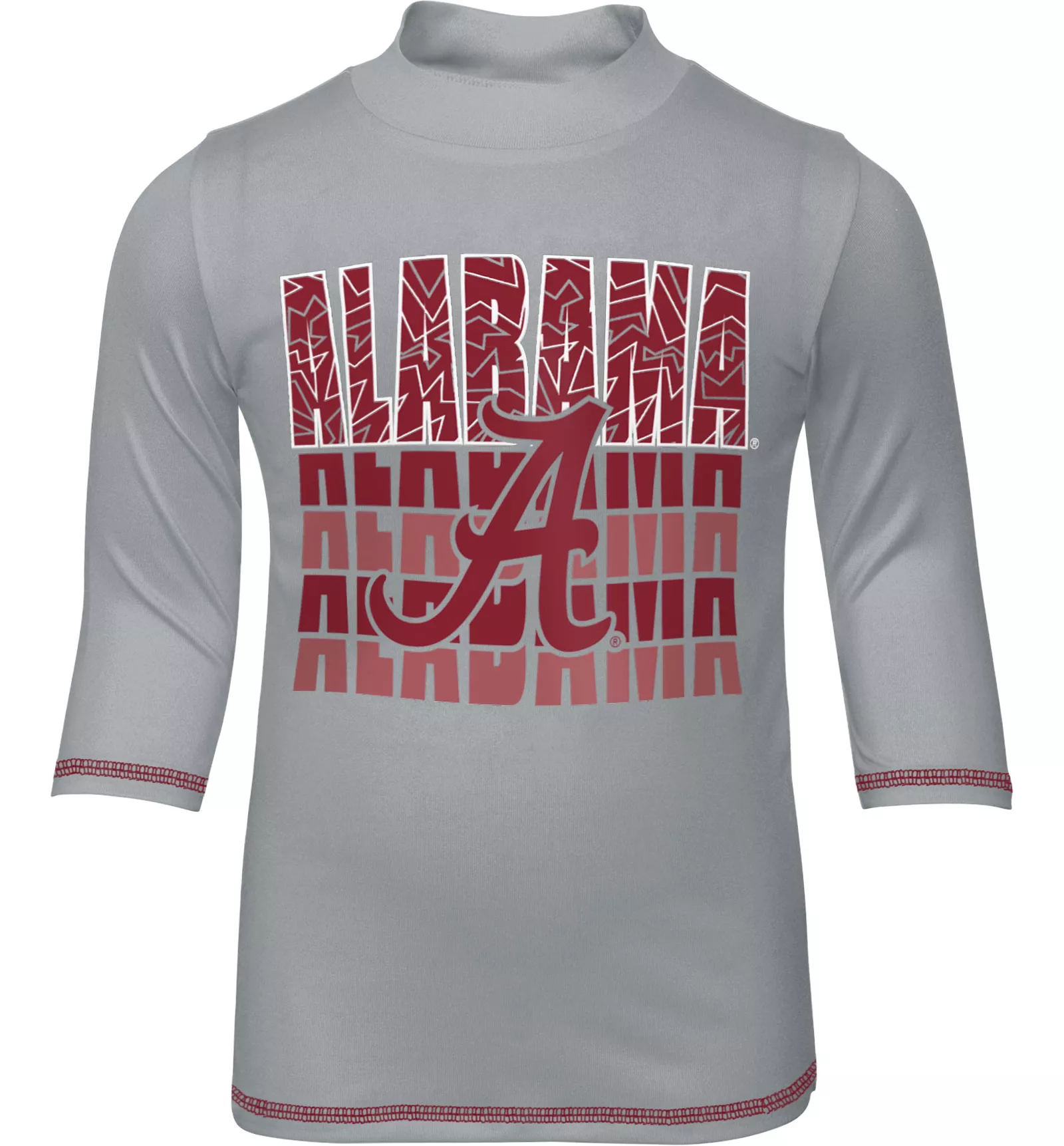 Gen2 Toddler Alabama Crimson Tide Grey Long Sleeve Rash Guard 1 Gen2 Toddler Alabama Crimson Tide Grey Long Sleeve Rash Guard