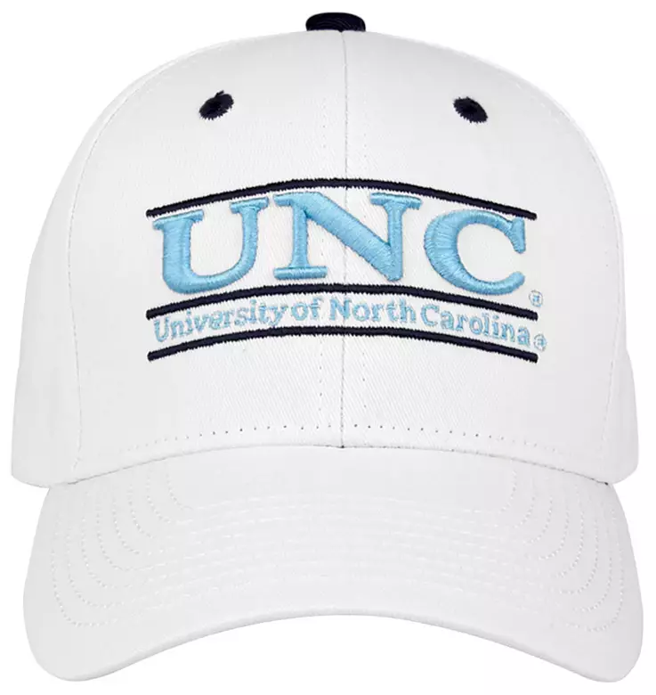 The Game Men's North Carolina Tar Heels White Bar Adjustable Hat 1 The Game Men's North Carolina Tar Heels White Bar Adjustable Hat
