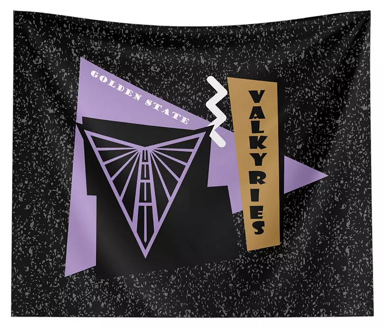 Northwest Golden State Valkyries Multi Funky Fresh Wall Hang