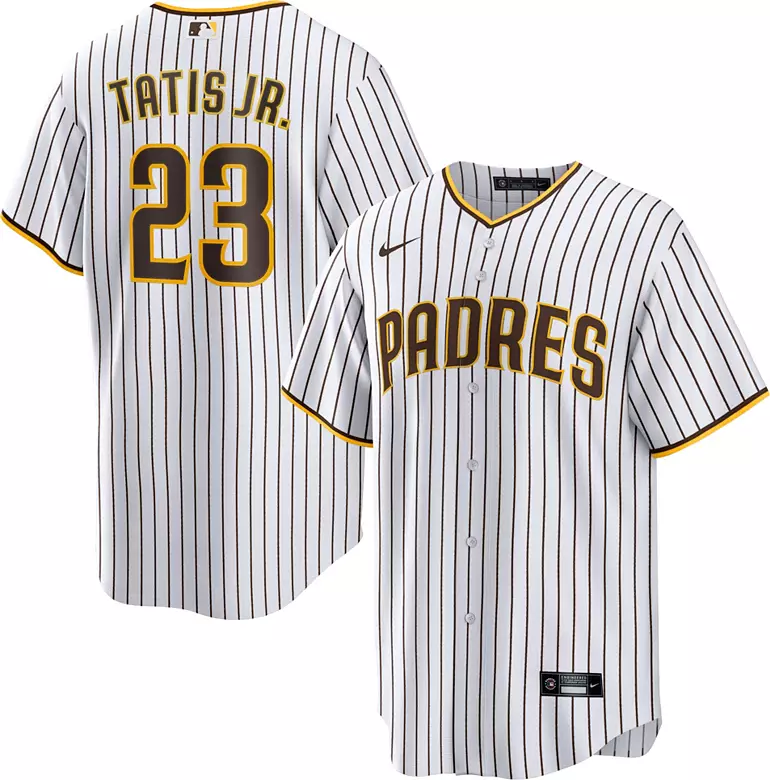 Nike Men's Replica San Diego Padres Fernando Tatis Jr. #23 Cool Base White Jersey