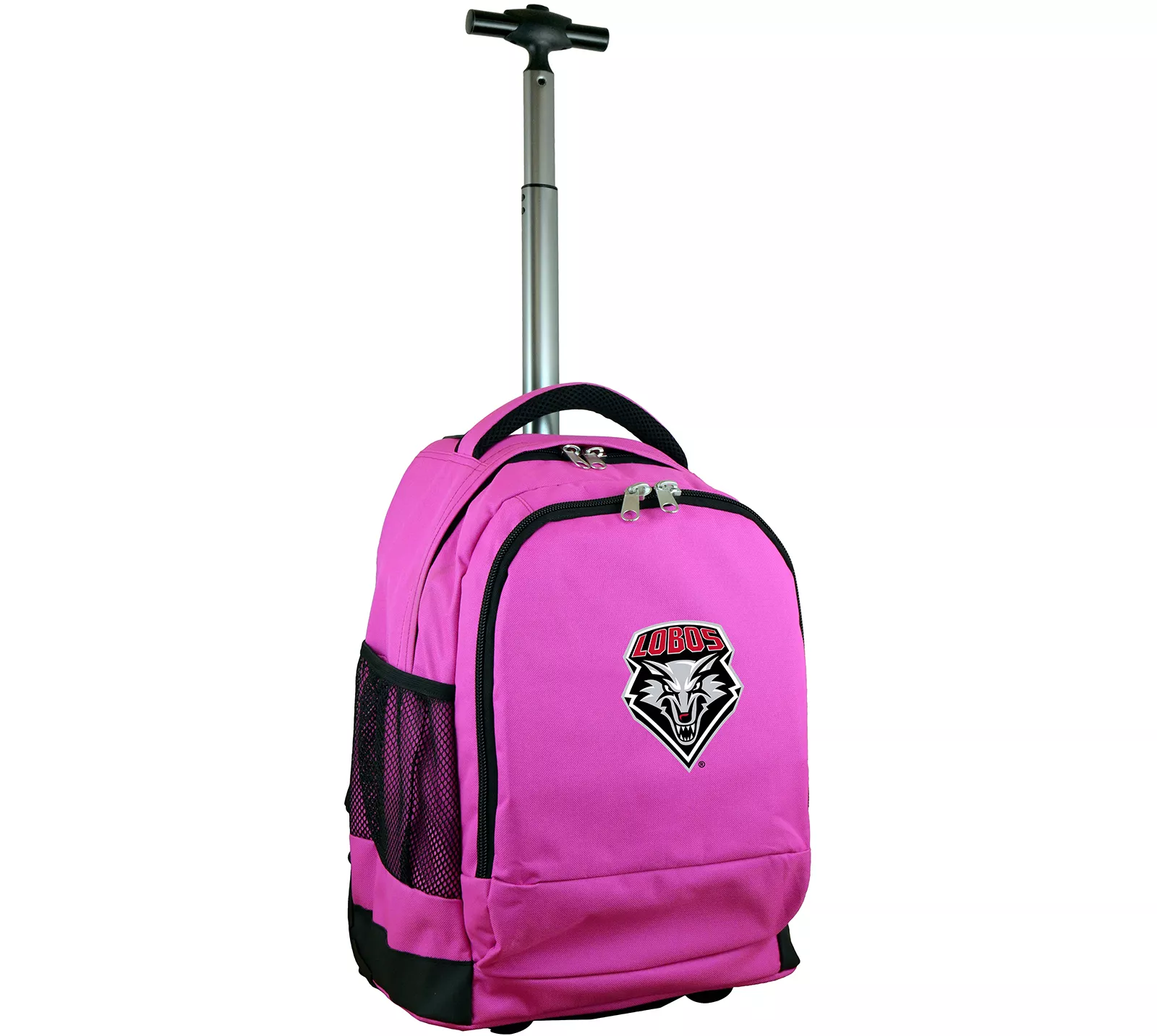 Mojo New Mexico Lobos Wheeled Premium Pink Backpack 1 Mojo New Mexico Lobos Wheeled Premium Pink Backpack