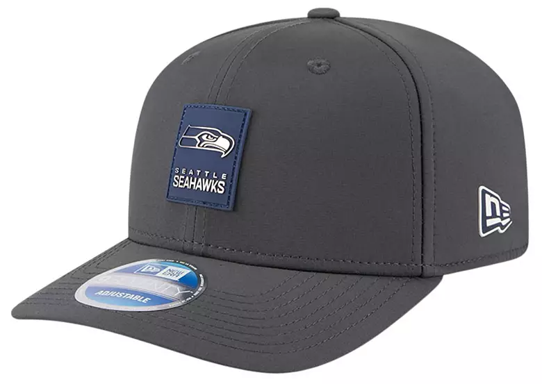 New Era Adult Seattle Seahawks Charcoal Sideline 9Seventy Adjustable Stretch-Snap Hat