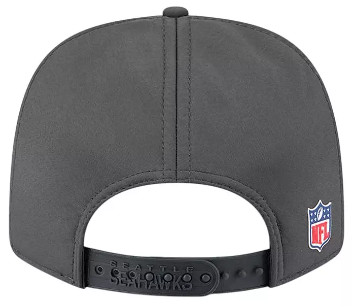 New Era Adult Seattle Seahawks Charcoal Sideline 9Seventy Adjustable Stretch-Snap Hat