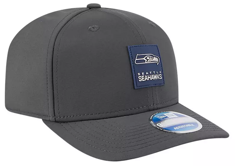 New Era Adult Seattle Seahawks Charcoal Sideline 9Seventy Adjustable Stretch-Snap Hat