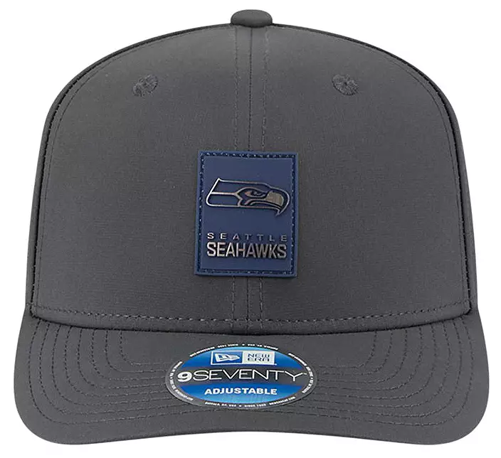 New Era Adult Seattle Seahawks Charcoal Sideline 9Seventy Adjustable Stretch-Snap Hat