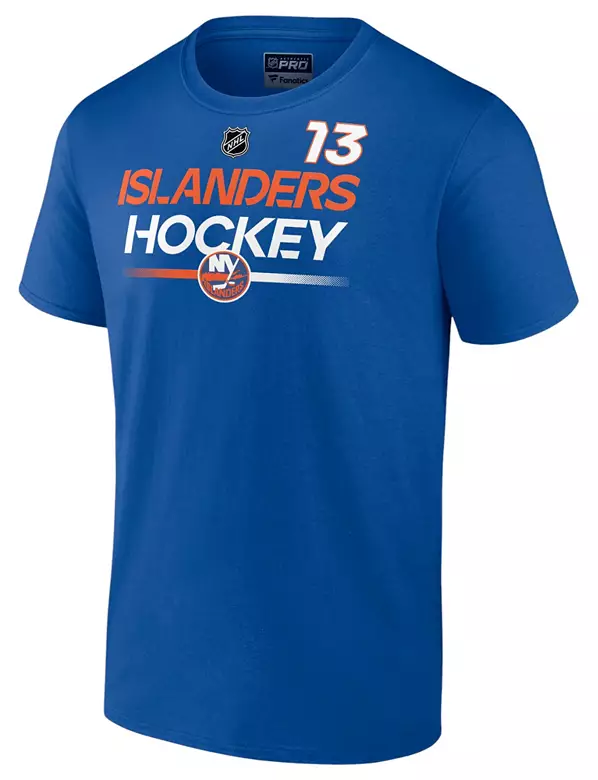 NHL Adult New York Islanders Mathew Barzal #13 2024-2025 Blue T-Shirt