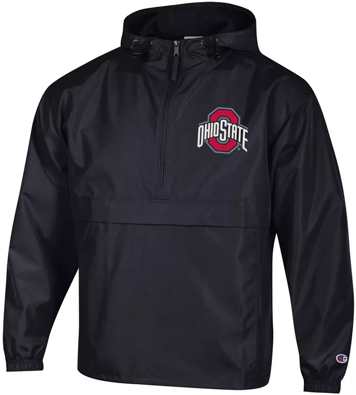 Champion Men's Ohio State Buckeyes Black Packable Jacket