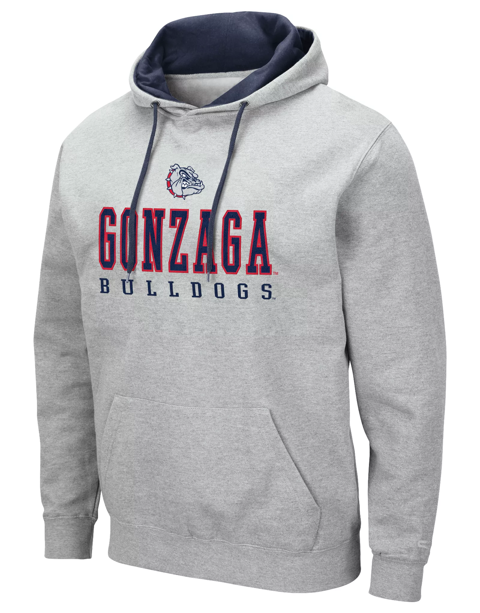 Colosseum Men's Gonzaga Bulldogs Heather Grey Pullover Hoodie