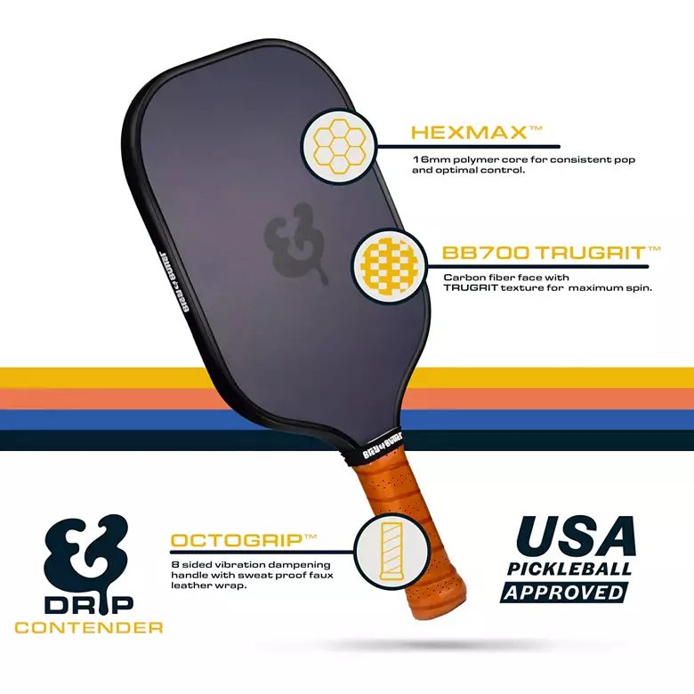 Bread and Butter Contender Drip 16mm Pickleball Paddle