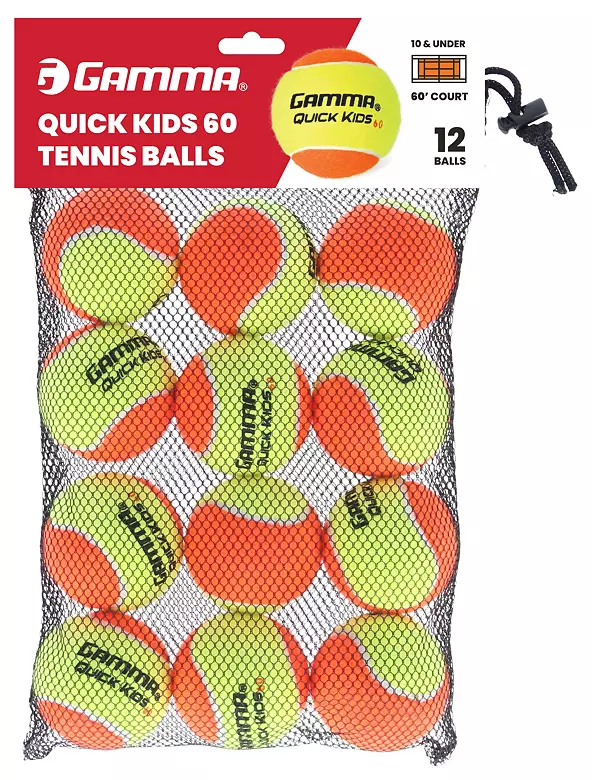 Gamma Quick Kids 60 Tennis Ball - 12 Bag 2 Gamma Quick Kids 60 Tennis Ball - 12 Bag