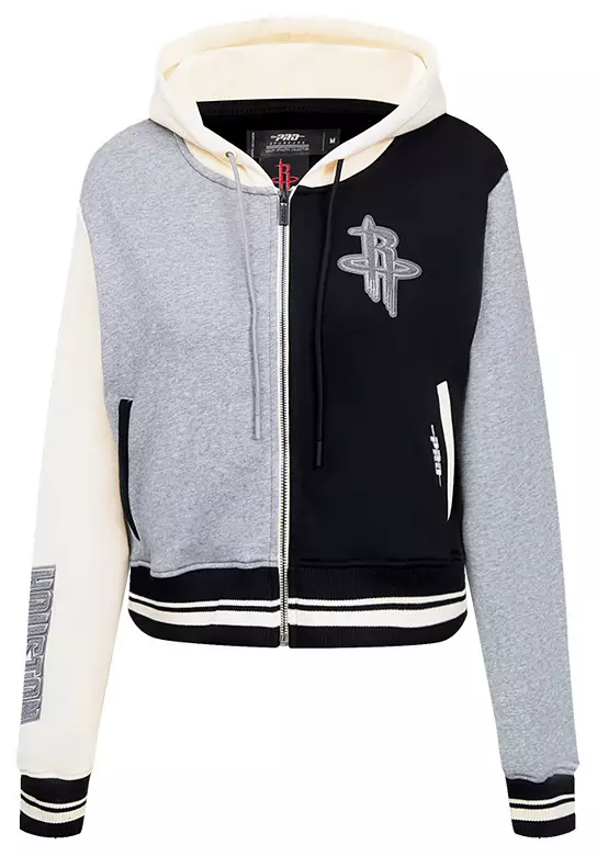 Pro Standard Women's Houston Rockets Black Reverse French Terry Pullover Hoodie 2 Pro Standard Women's Houston Rockets Black Reverse French Terry Pullover Hoodie