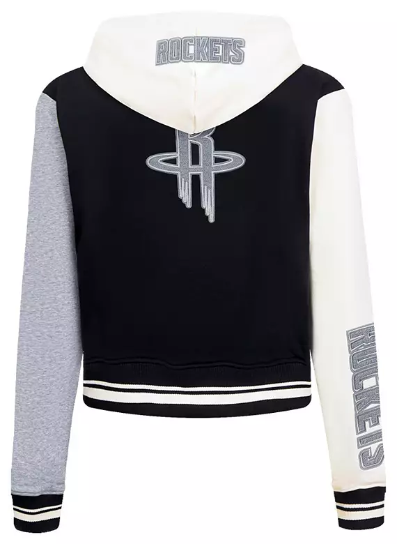 Pro Standard Women's Houston Rockets Black Reverse French Terry Pullover Hoodie 3 Pro Standard Women's Houston Rockets Black Reverse French Terry Pullover Hoodie
