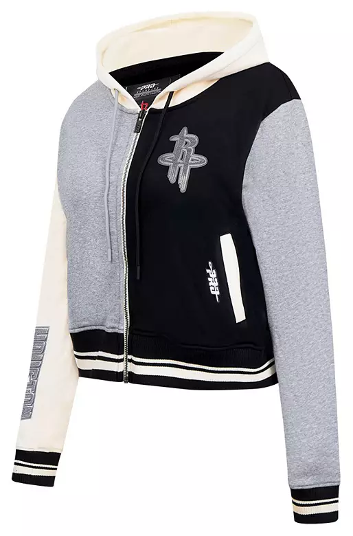 Pro Standard Women's Houston Rockets Black Reverse French Terry Pullover Hoodie 4 Pro Standard Women's Houston Rockets Black Reverse French Terry Pullover Hoodie