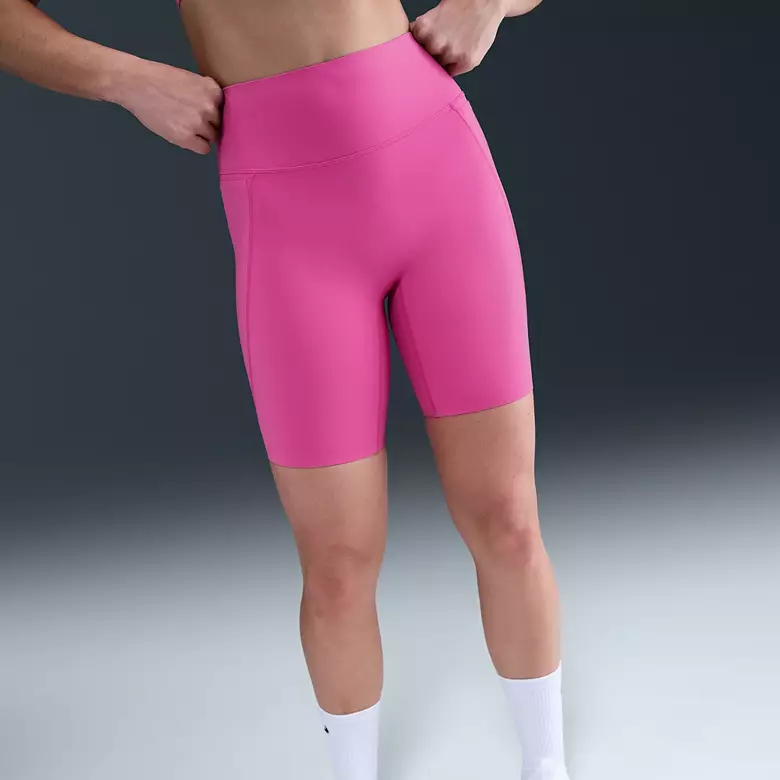Nike Women's Universa Medium-Support High-Waisted 8" Biker Shorts 1 Nike Women's Universa Medium-Support High-Waisted 8" Biker Shorts