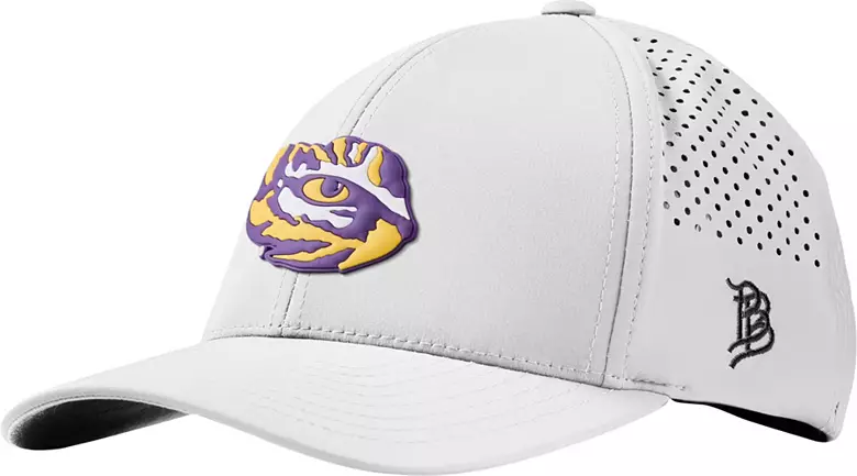 Branded Bills Adult LSU Tigers White Curved Performance Adjustable Hat 1 Branded Bills Adult LSU Tigers White Curved Performance Adjustable Hat