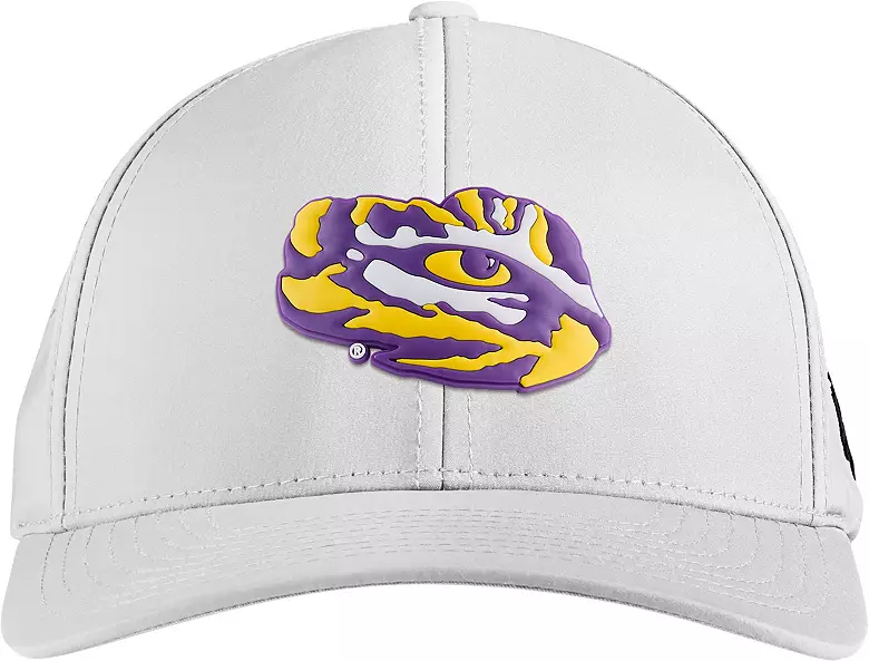 Branded Bills Adult LSU Tigers White Curved Performance Adjustable Hat 2 Branded Bills Adult LSU Tigers White Curved Performance Adjustable Hat