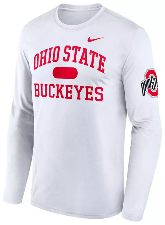 Nike Men's Ohio State Buckeyes Black Cotton T-Shirt