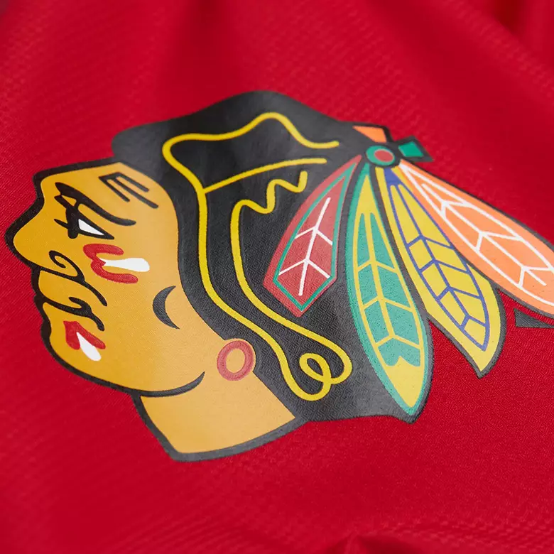 Mitchell & Ness Men's Chicago Blackhawks Black Anorak Windbreaker Jacket
