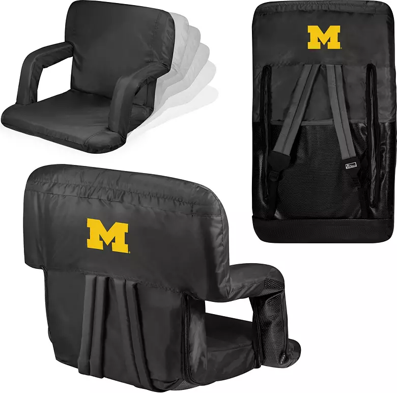 Picnic Time Michigan Wolverines Reclining Stadium Seat 2 Picnic Time Michigan Wolverines Reclining Stadium Seat