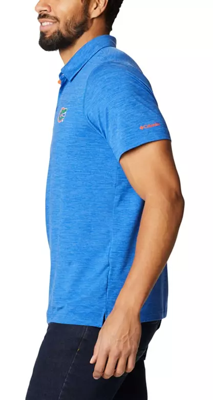 Columbia Men's Florida Gators Blue Tech Trail Polo 2 Columbia Men's Florida Gators Blue Tech Trail Polo