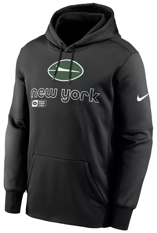 Nike Men's New York Jets Therma-FIT Black Pullover Hoodie 1 Nike Men's New York Jets Therma-FIT Black Pullover Hoodie