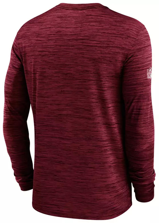 Nike Men's Tampa Bay Buccaneers Gym Red Velocity Long Sleeve T-Shirt 2 Nike Men's Tampa Bay Buccaneers Gym Red Velocity Long Sleeve T-Shirt