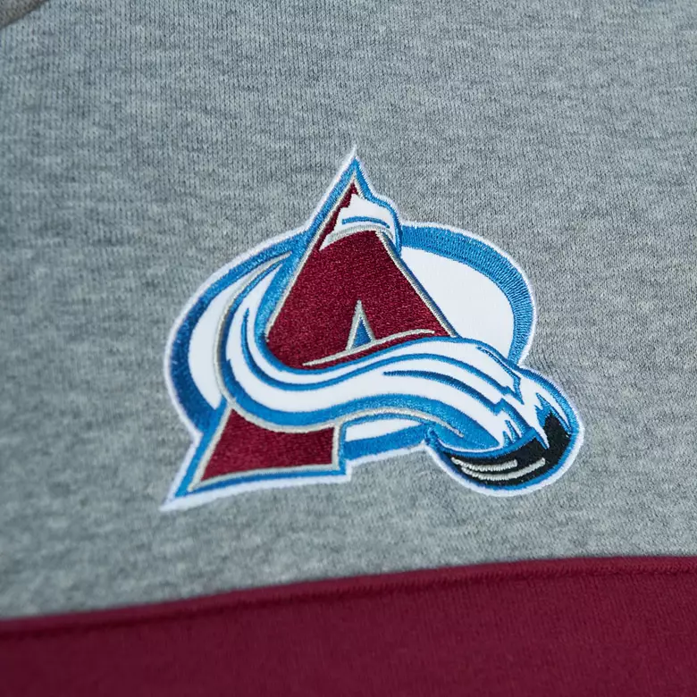 Mitchell & Ness Men's Colorado Avalanche Teal Coach Pullover Hoodie 3 Mitchell & Ness Men's Colorado Avalanche Teal Coach Pullover Hoodie