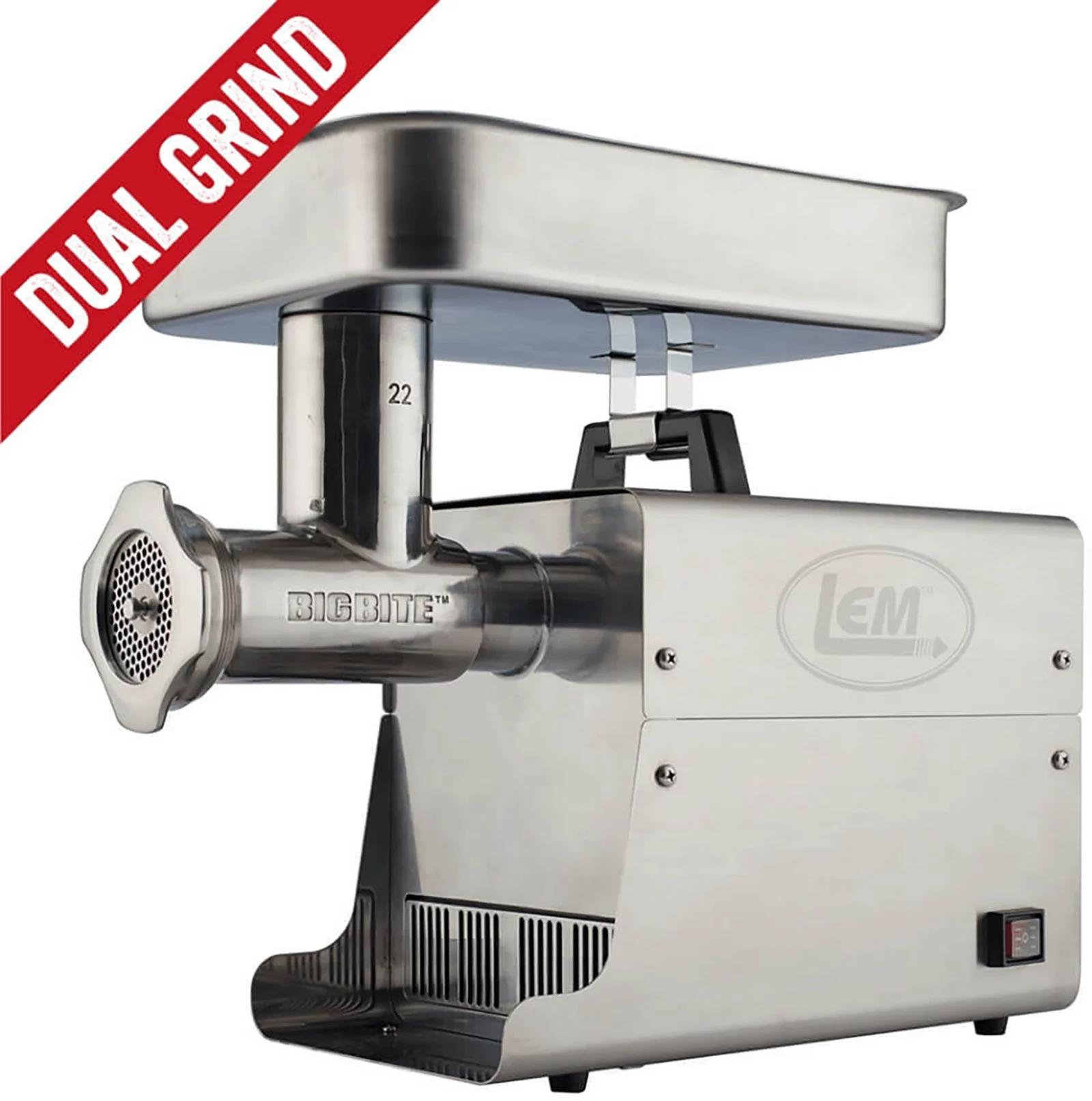 LEM BigBite DualGrind Meat Grinder #22
