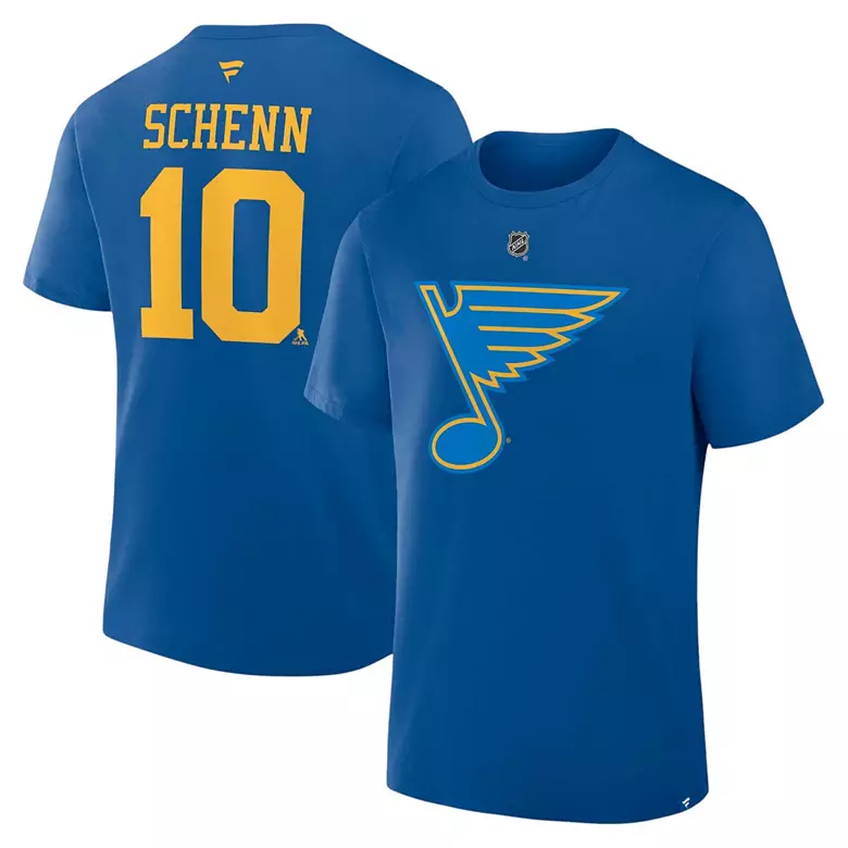 NHL Men's St. Louis Blues Brayden Schenn #10 Blue T-Shirt