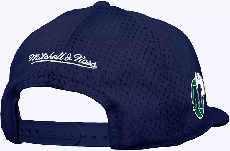 Mitchell & Ness Adult Dallas Mavericks Navy Meshed Up Adjustable Snapback Hat 2 Mitchell & Ness Adult Dallas Mavericks Navy Meshed Up Adjustable Snapback Hat