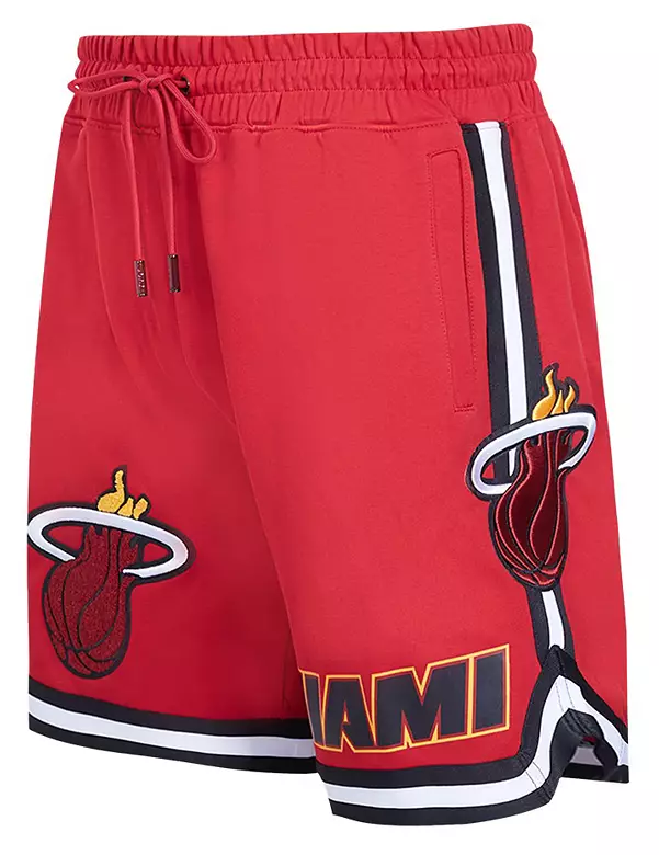 Pro Standard Men's Miami Heat Red Classic Chenille Shorts