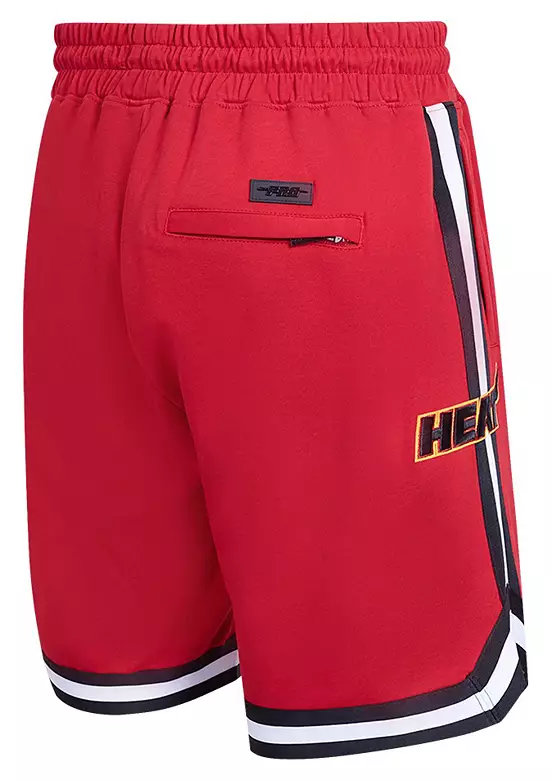 Pro Standard Men's Miami Heat Red Classic Chenille Shorts