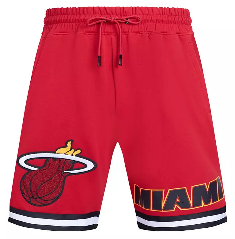 Pro Standard Men's Miami Heat Red Classic Chenille Shorts