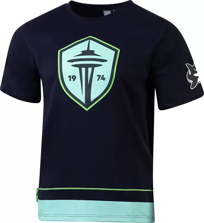 Sport Design Sweden Adult Seattle Sounders Navy Game Day T-Shirt 1 Sport Design Sweden Adult Seattle Sounders Navy Game Day T-Shirt