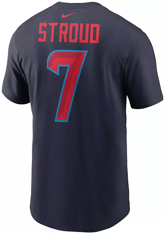 Nike Men's Houston Texans C.J. Stroud #7 2nd Alternate Navy T-Shirt 2 Nike Men's Houston Texans C.J. Stroud #7 2nd Alternate Navy T-Shirt