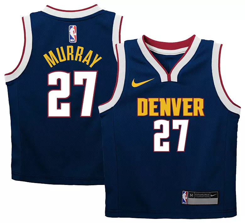 Nike Kids' Denver Nuggets Aaron Gordon #32 Navy Icon Replica Jersey