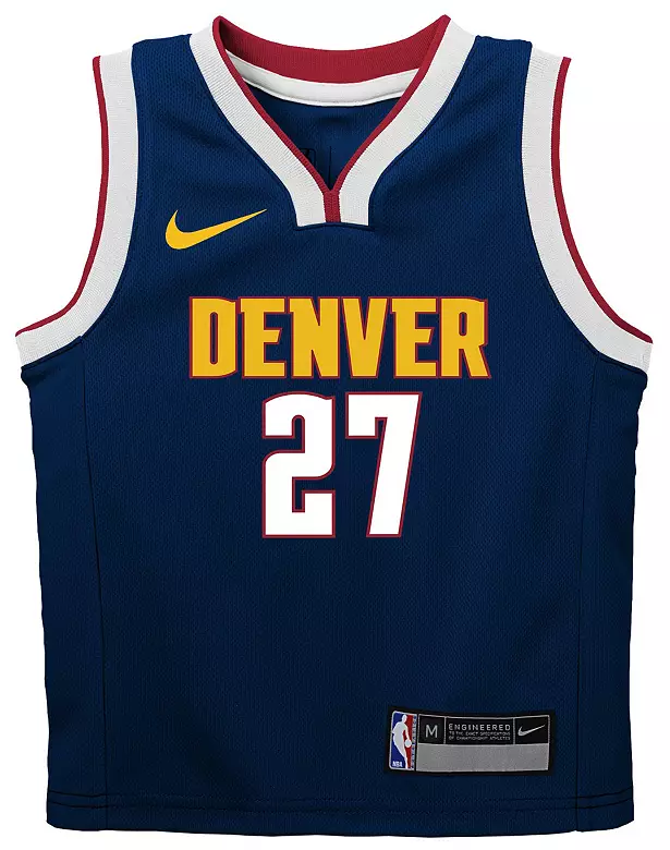 Nike Kids' Denver Nuggets Aaron Gordon #32 Navy Icon Replica Jersey