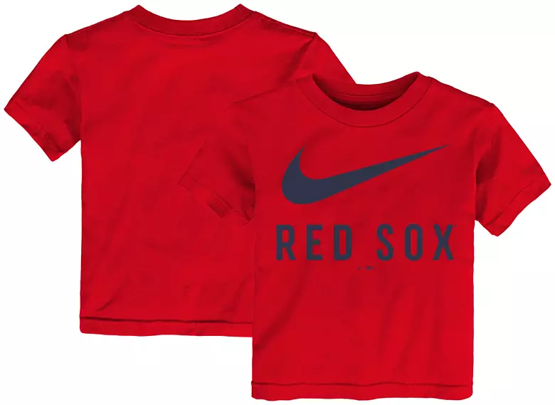 Nike Toddler Boston Red Sox Red Swish Cotton T-Shirt 3 Nike Toddler Boston Red Sox Red Swish Cotton T-Shirt