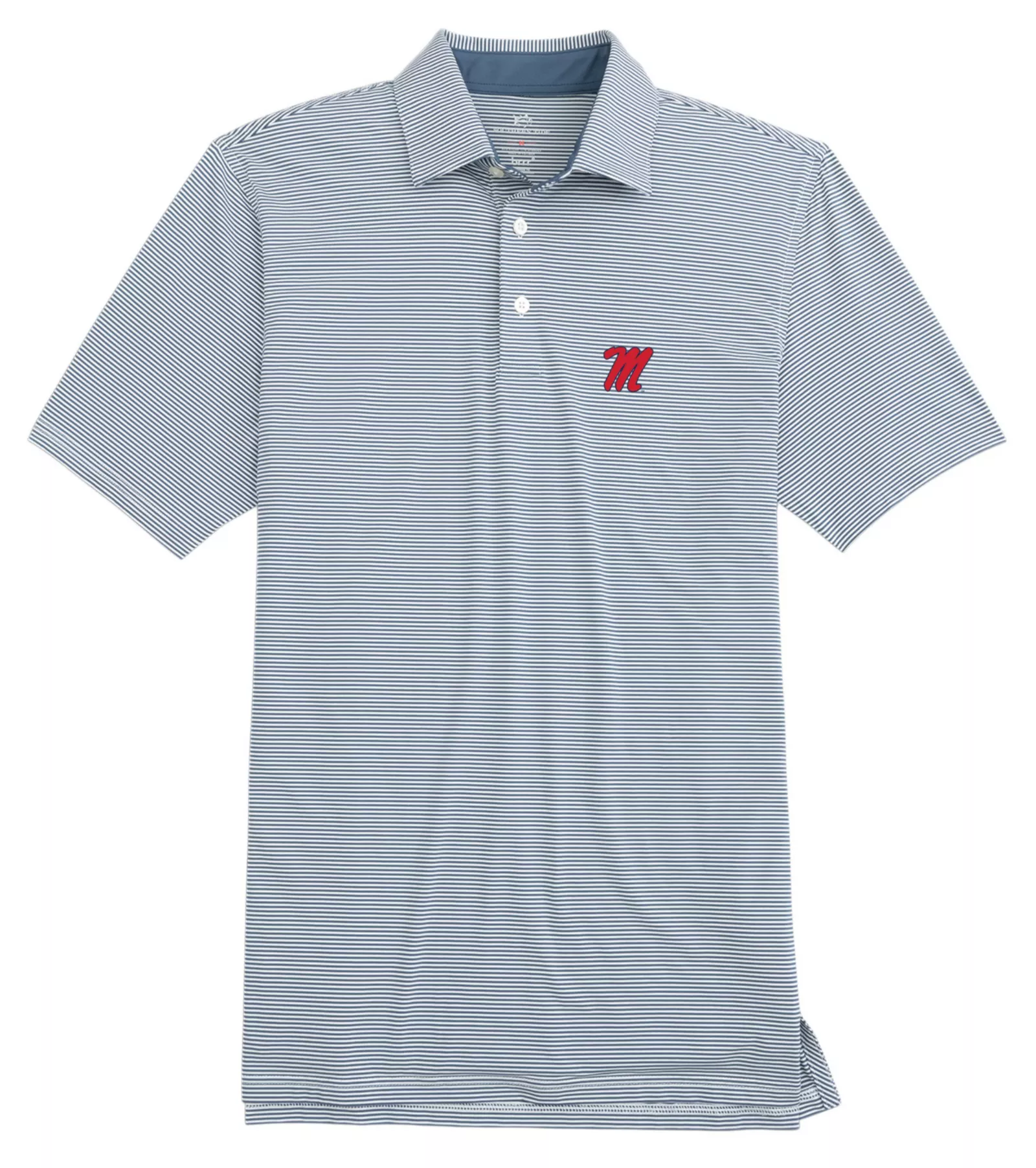 Southern Tide Men's Ole Miss Rebels Navy Breeze Meadowbrook Polo