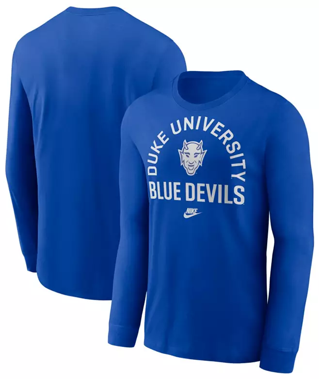 Nike Men's Duke Blue Devils Game Royal Legacy Arch Long Sleeve T-Shirt